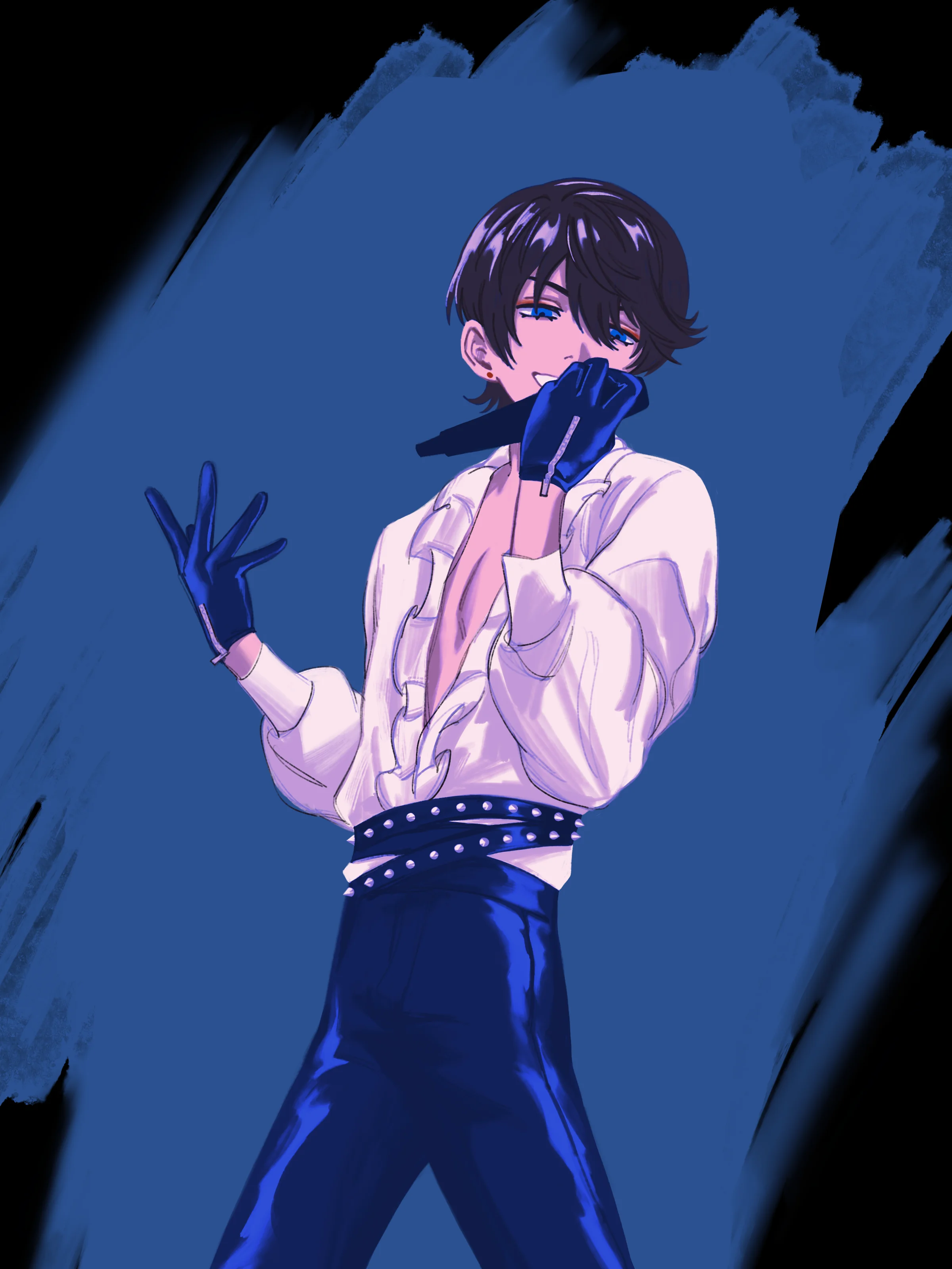 horikawa singing with a vkei ish style
